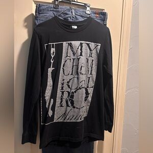My Chemical Romance long sleeve malice tee MCR SIZE SMALL
